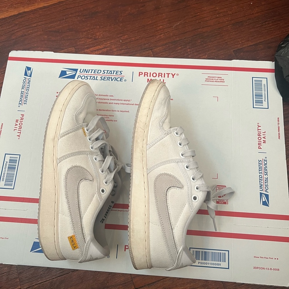 Nike Air Jordan 1 AJKO 1 Low SP X Union LA White Canvas Men's Size 9 Used
